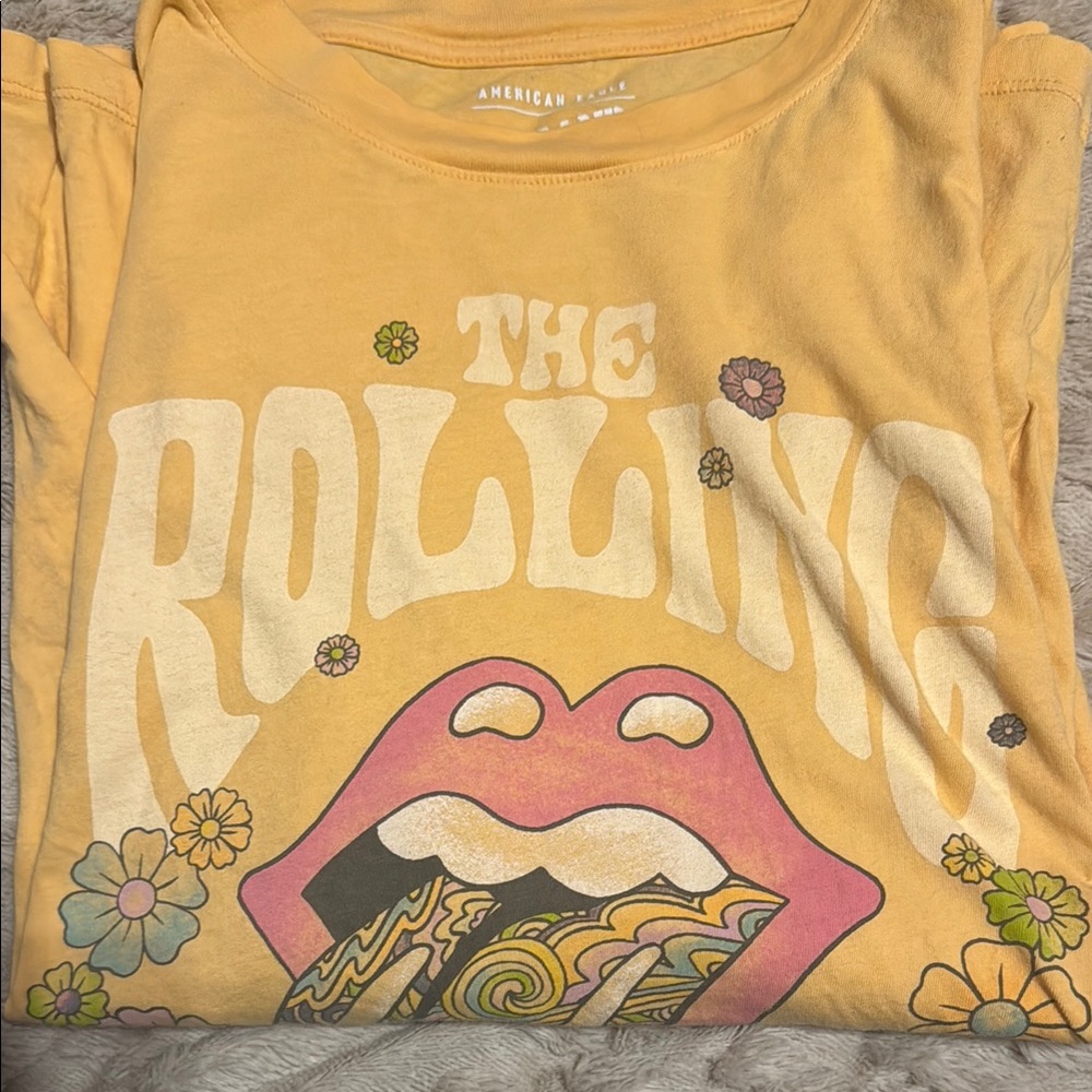 Yellow/Orange Rolling Stones Graphic T-Shirt - Picture 5 of 10